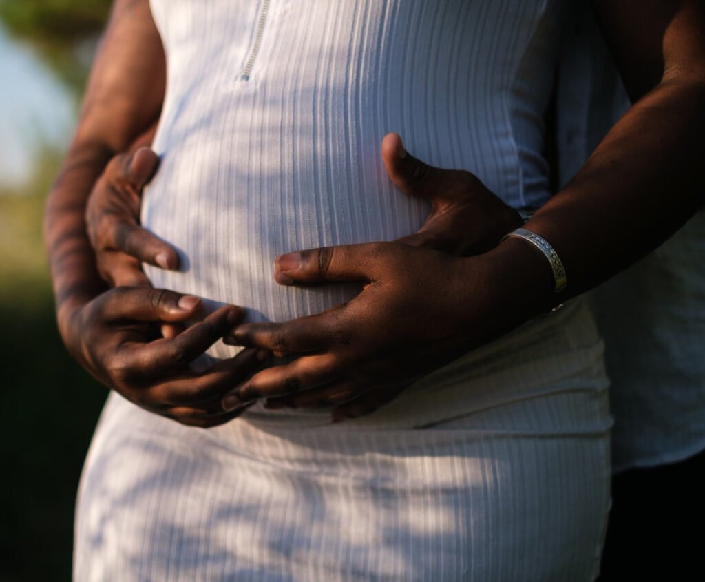 A pregnant woman in Oakville, ON, that worked with a fertility support clinic