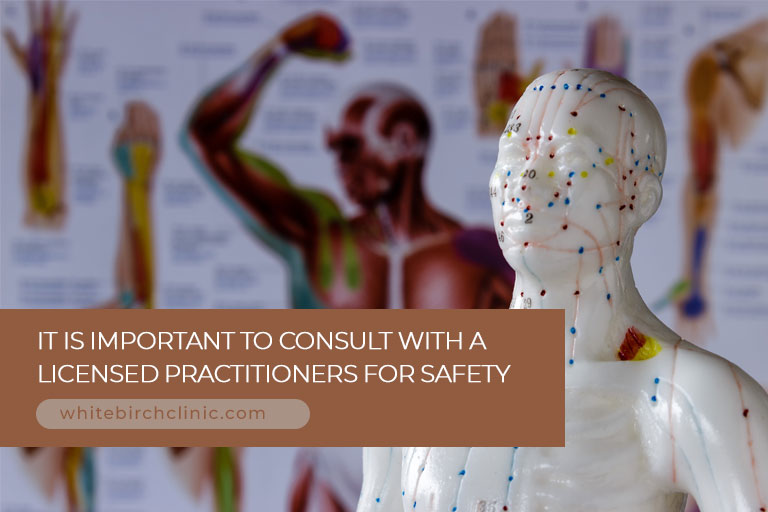 It is important to consult with a licensed practitioners for safety